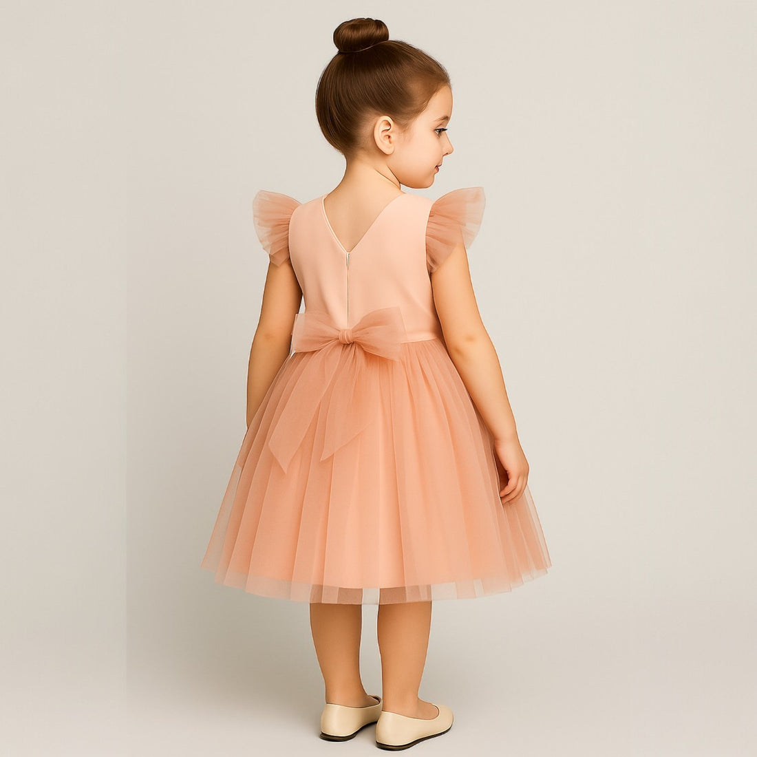 Mädchen Tüllkleid, Puderrosa, Guliwerkids 4901-15425