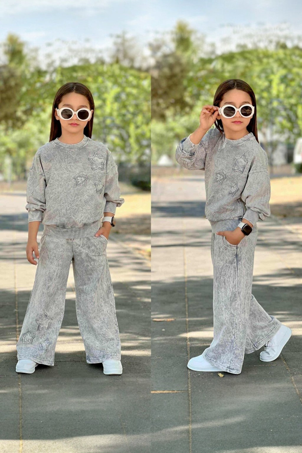 Überraschungs-Steampunk-Set für Mädchen in Grau mit Farbmustern 5022-27825