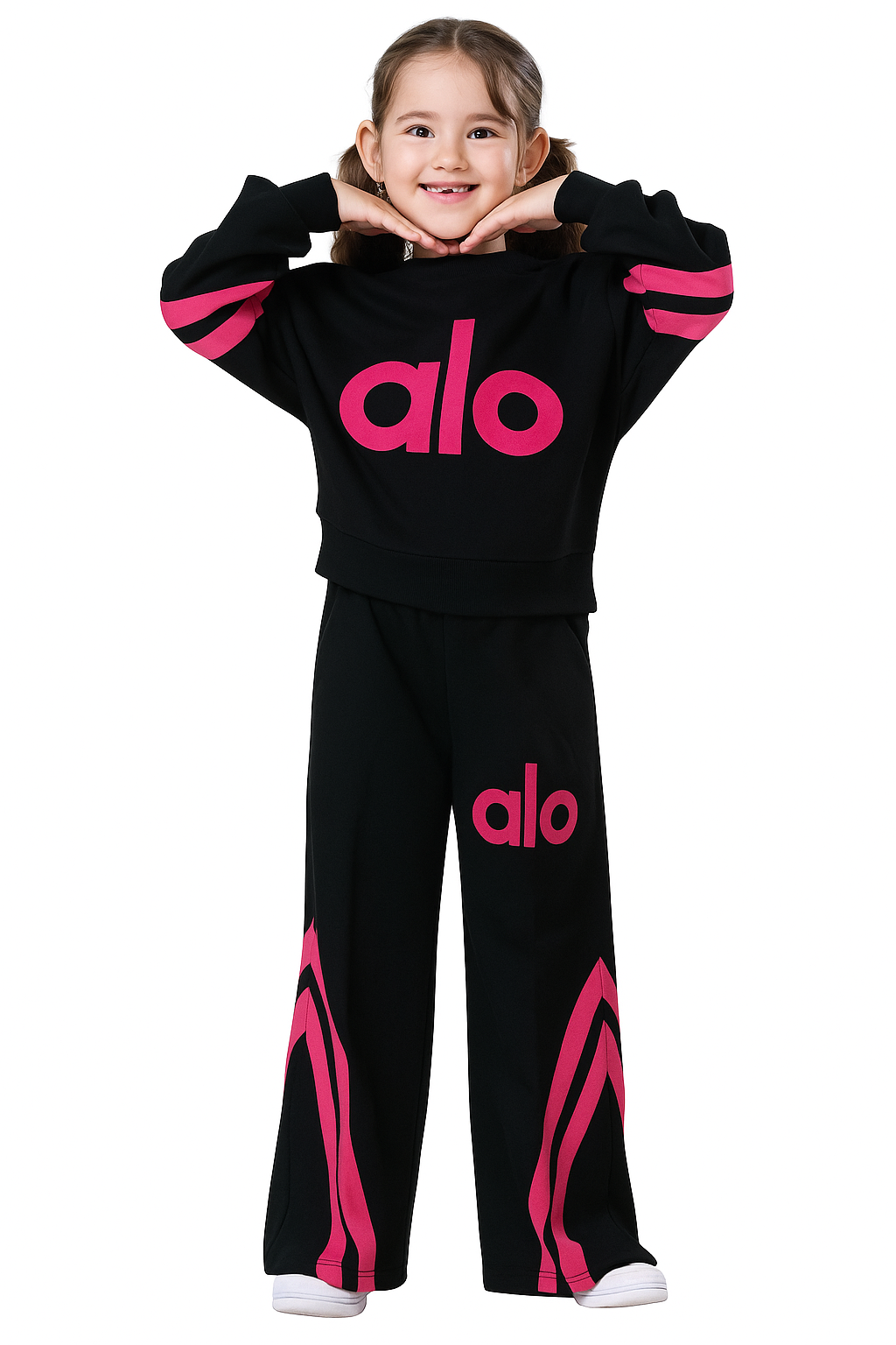 Alo Mädchen-Set schwarz Guliwerkids 5217-16925