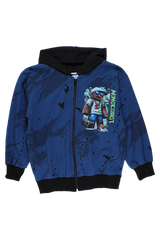 Jungen-Sweatshirt mit Muster, blau, Guliwerkids 5218-16925