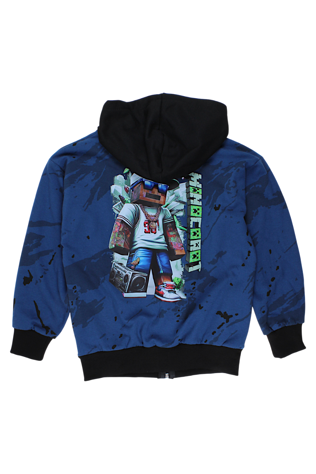 Jungen-Sweatshirt mit Muster, blau, Guliwerkids 5218-16925