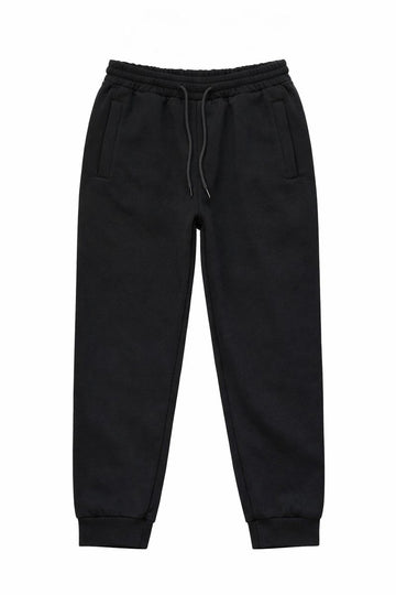 Spodnie dresowe ocieplane chłopięce czarny Poyraz 55010-21225-14
