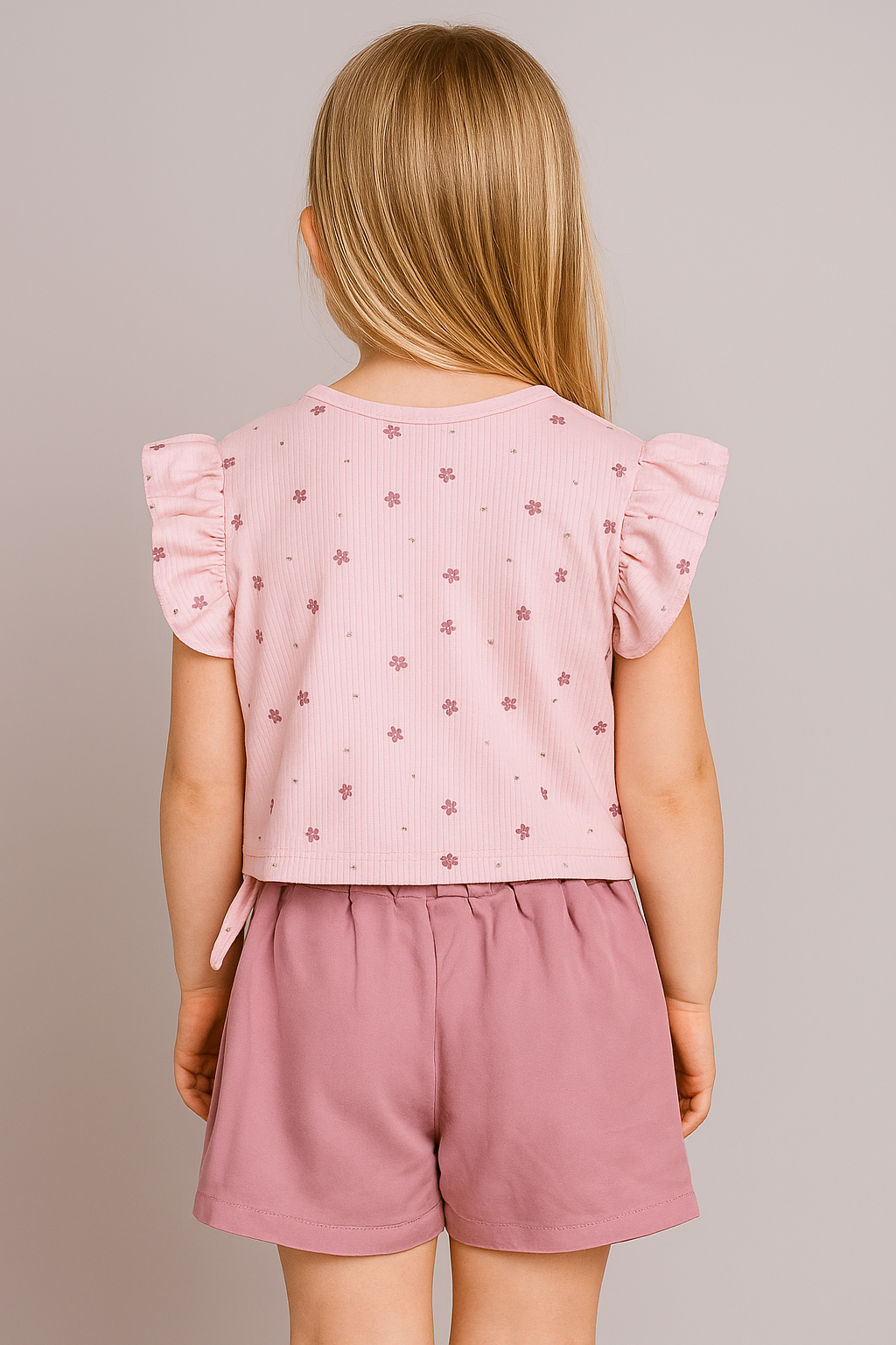 Set mit Shorts für Mädchen, rosa Deco 56-174-12625