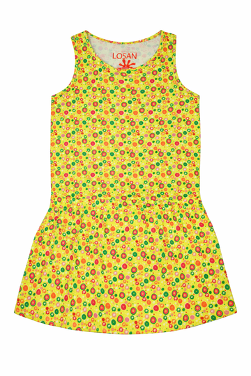 Losan 714-7043AB gelbes Kleid