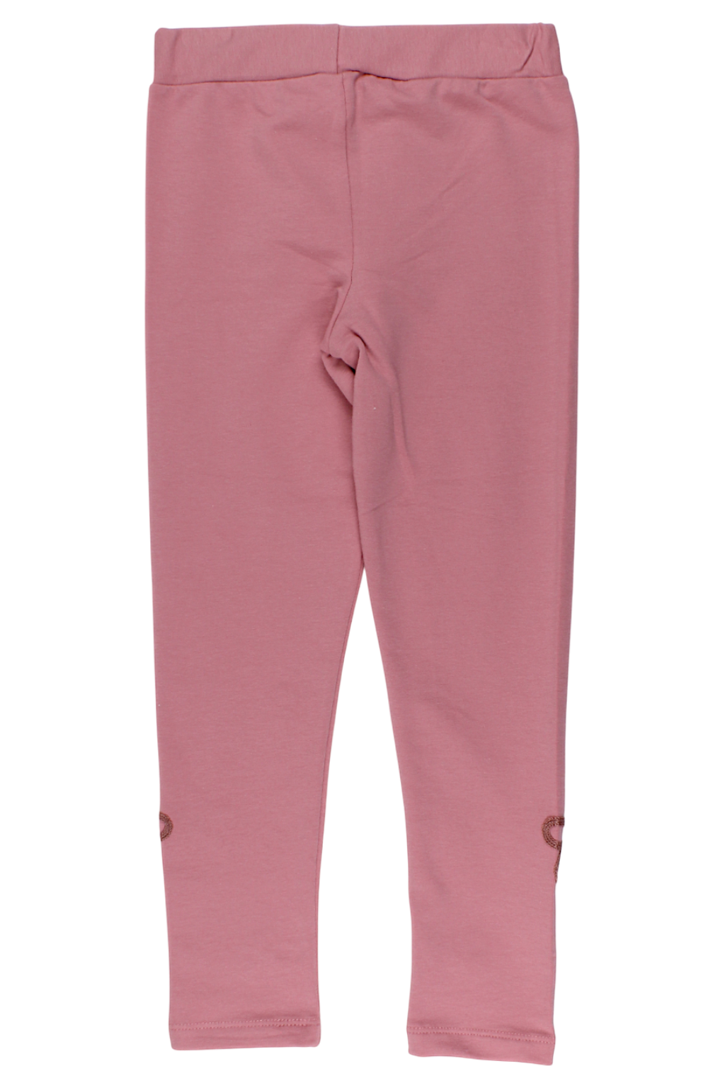 Baumwollleggings mit Stickerei für Mädchen, altrosa, Timi 60512-20825-5