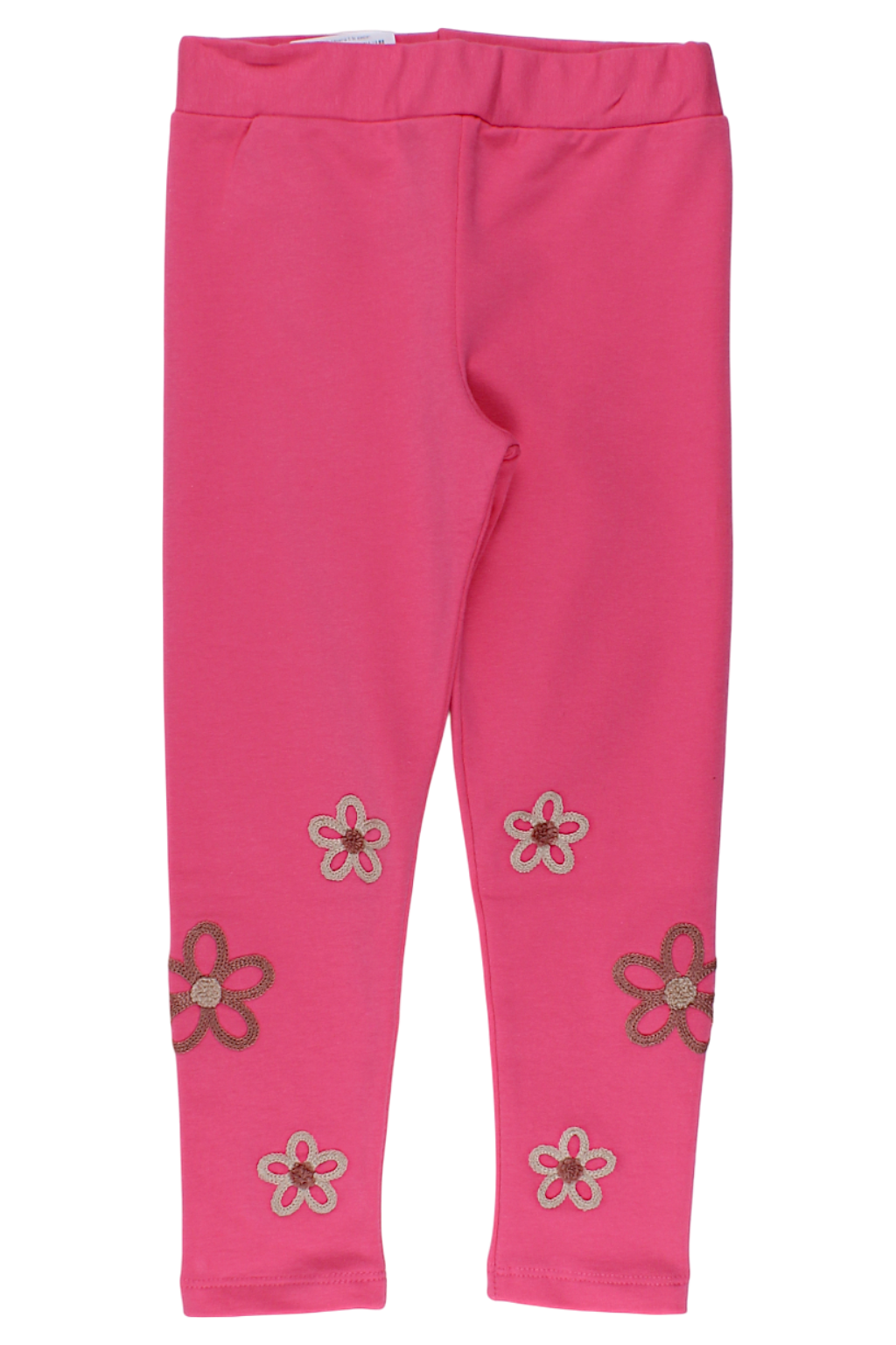 Baumwollleggings mit Stickerei für Mädchen, rosa Timi 60512-20825-40