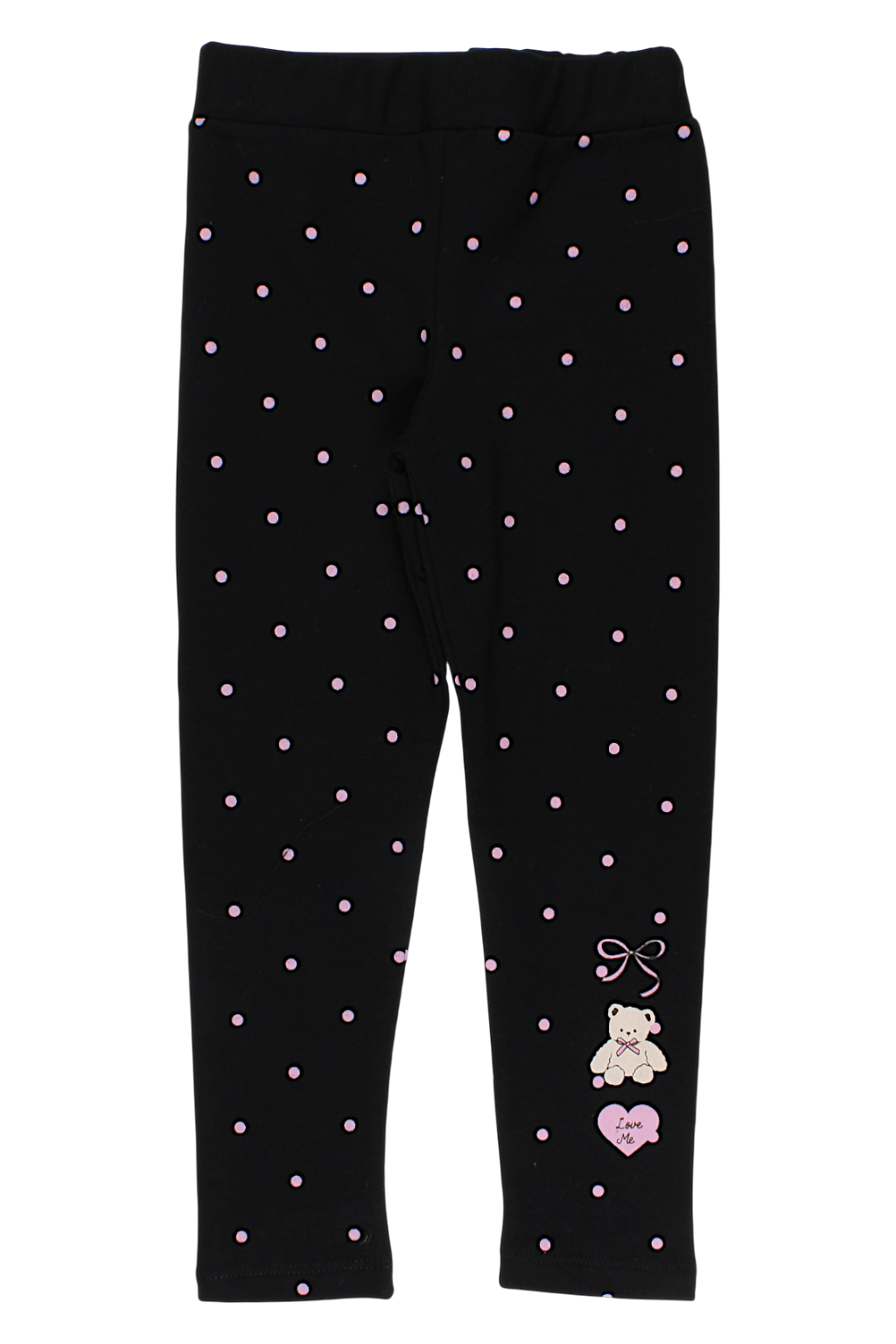 Mädchenleggings schwarz/rosa Timi 60527-17925