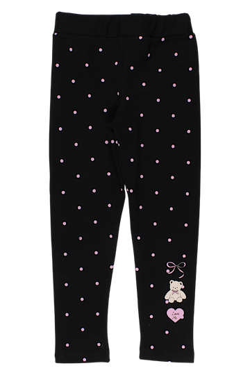 Mädchenleggings schwarz/rosa Timi 60527-17925