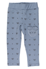 Leggings mit Schleifenform für Mädchen, aschgrau, Timi 60604-17925