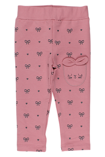 Mädchenleggings, puderrosa, Timi 60604-17925