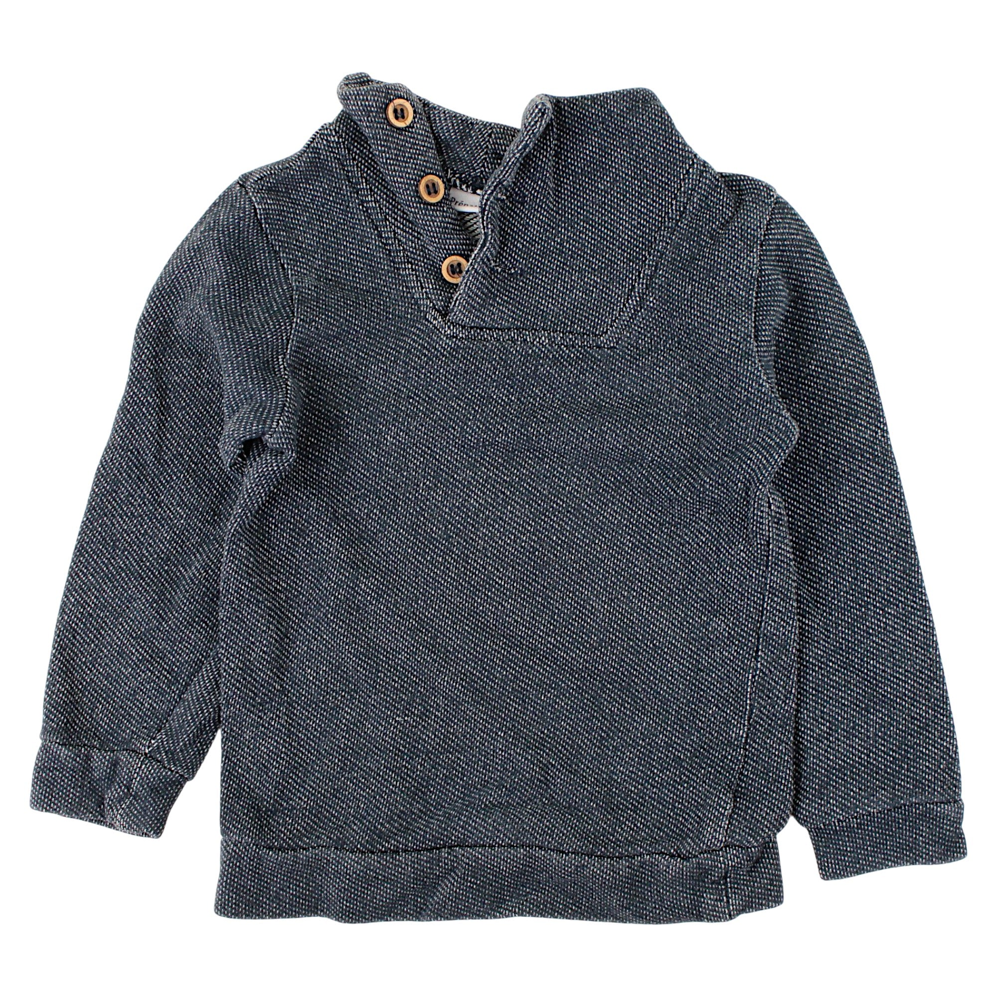 Jungen Langarm-Button-Down-Bluse, gebraucht, Pränatalcode 127