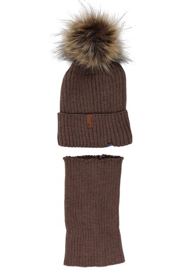 Jungenmütze und Schal-Set, Schokoladenbraun, Agbo 6499-221025