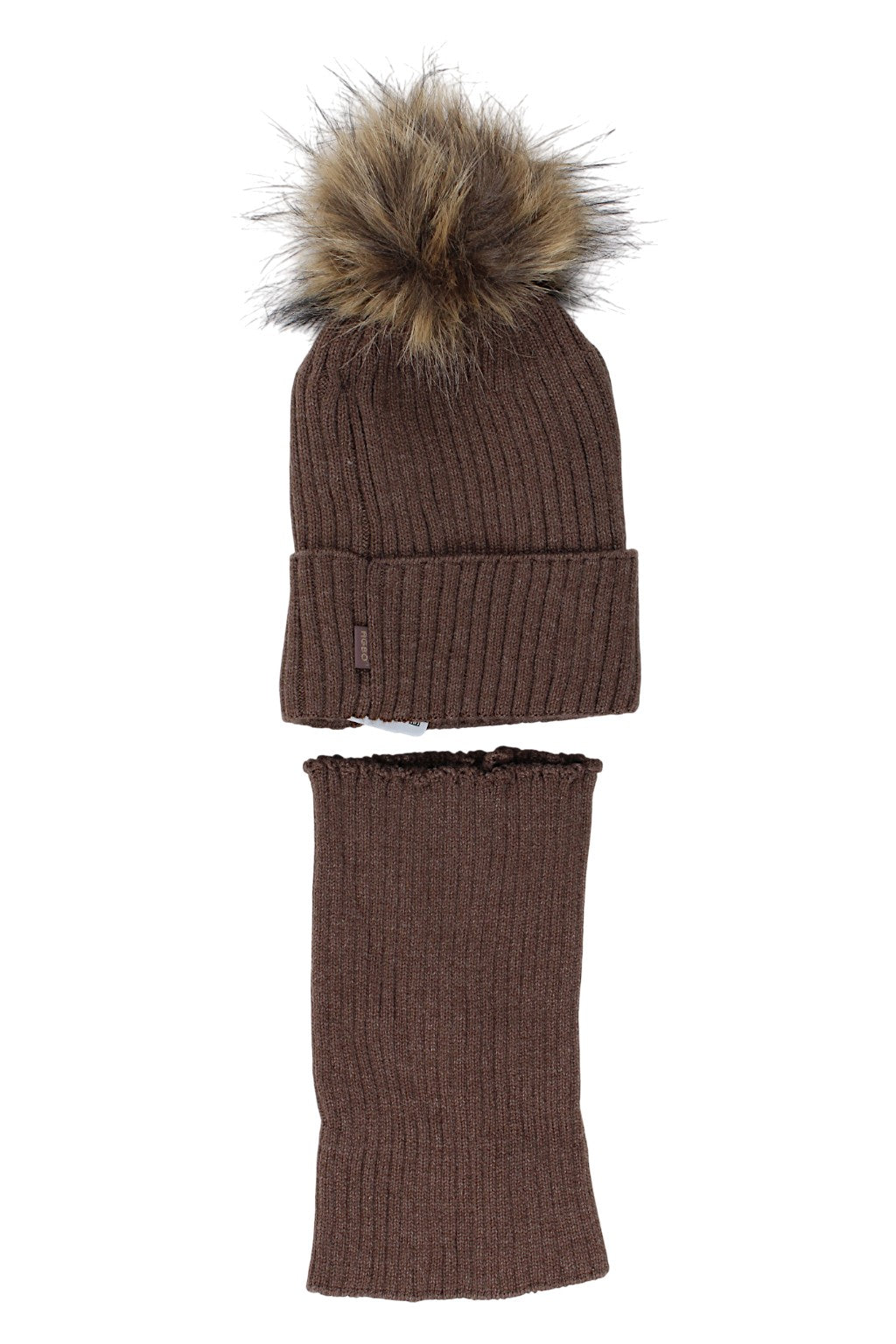 Jungenmütze und Schal-Set, Schokoladenbraun, Agbo 6499-221025