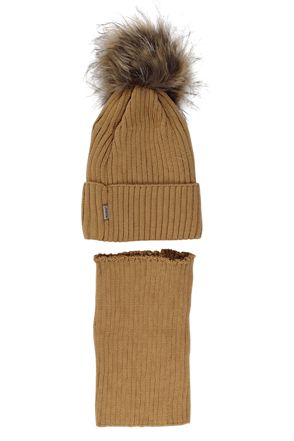 Jungenmütze und Schal-Set, senffarben, Agbo 6499-221025