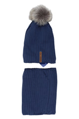 Jungen-Set aus Mütze, Schal und Jeans Agbo 6530-221025-26