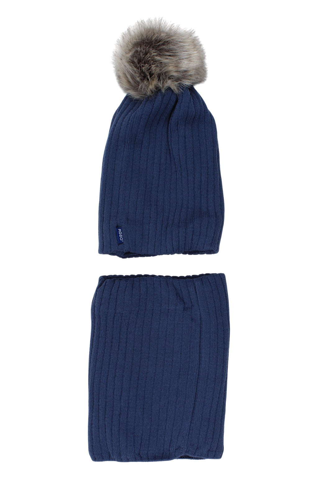 Jungen-Set aus Mütze, Schal und Jeans Agbo 6530-221025-26