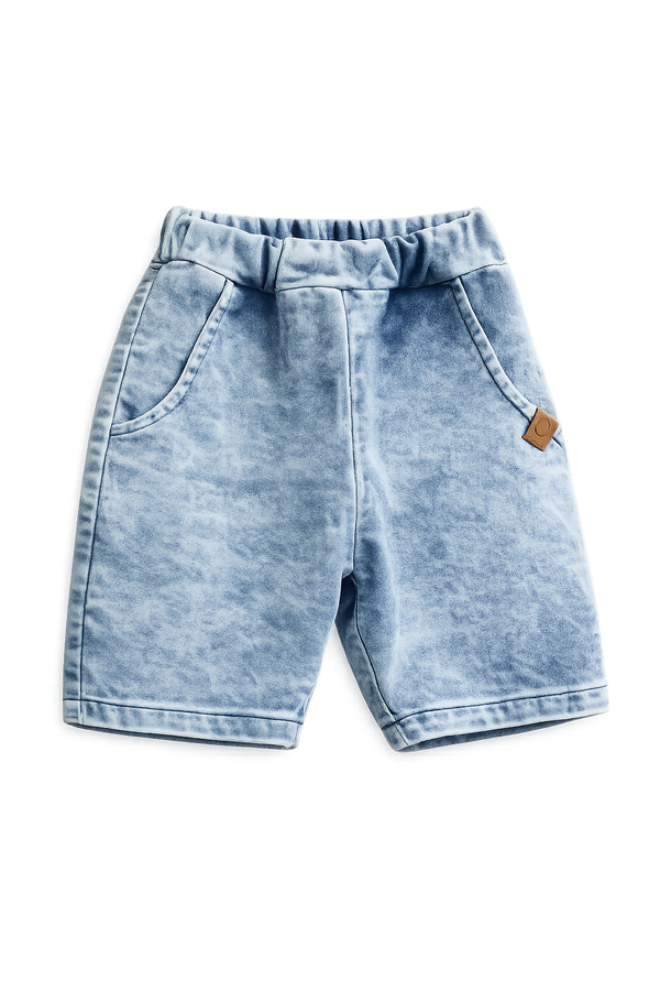 Szorty jeansowe soft chłopięce, kolor jeans, producent MiMi, numer produktu 6886-29526-26