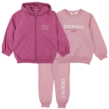 Jacke plus Trainingsanzug für Mädchen Amaranth Yavrucak 6978-7325-62