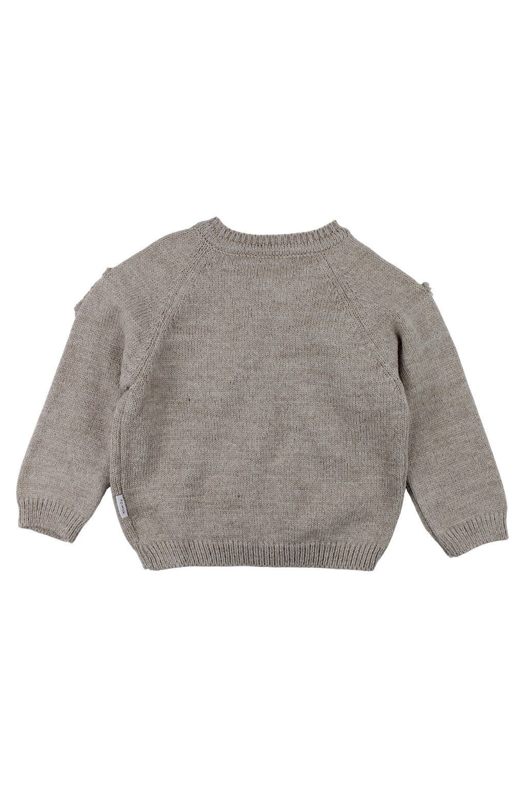 Mädchen-Rüschenstrickjacke Cappuccino Becol 7049-251125