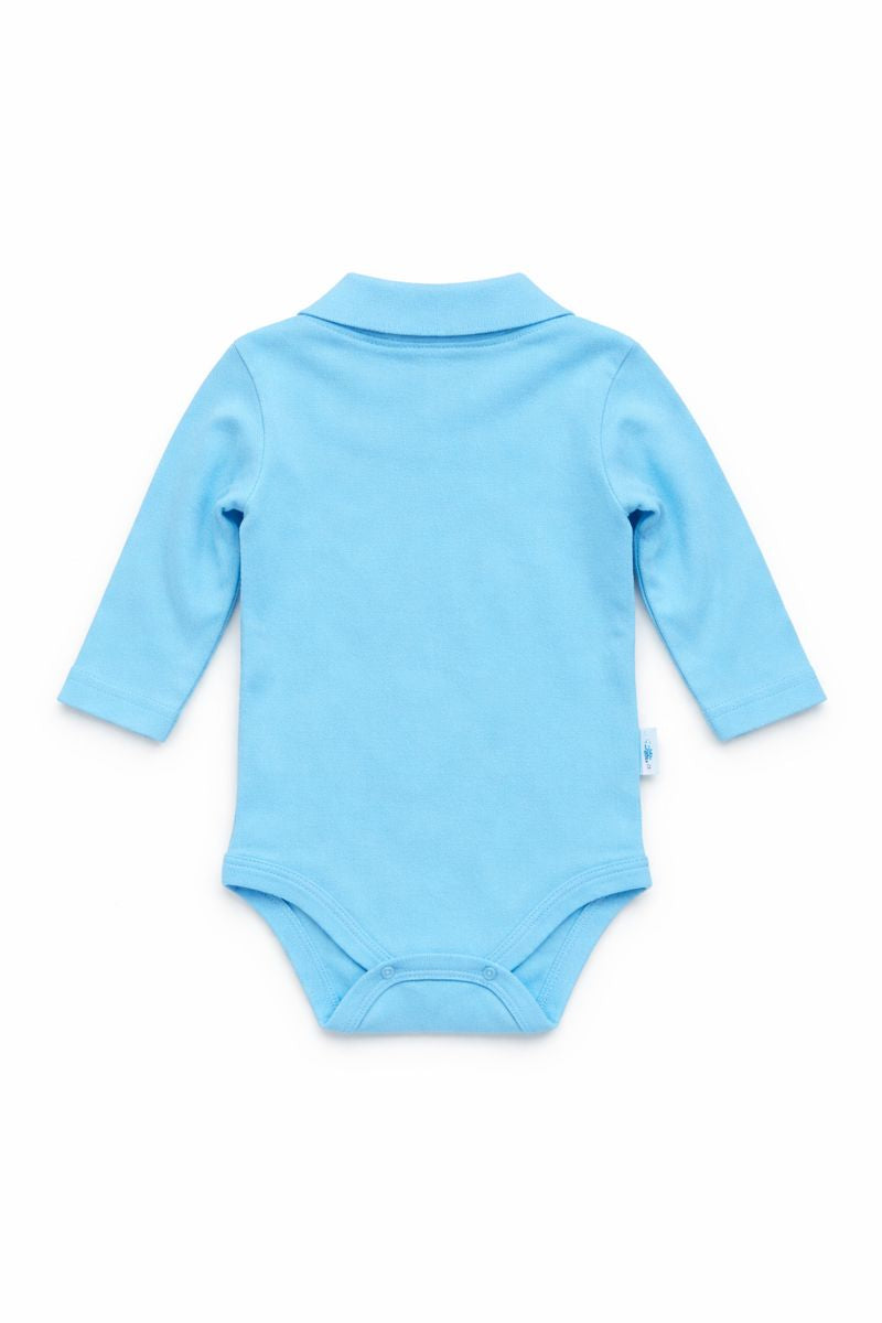 Body kołnierzyk chłopięcy niebieski Fundik baby 71071-121225