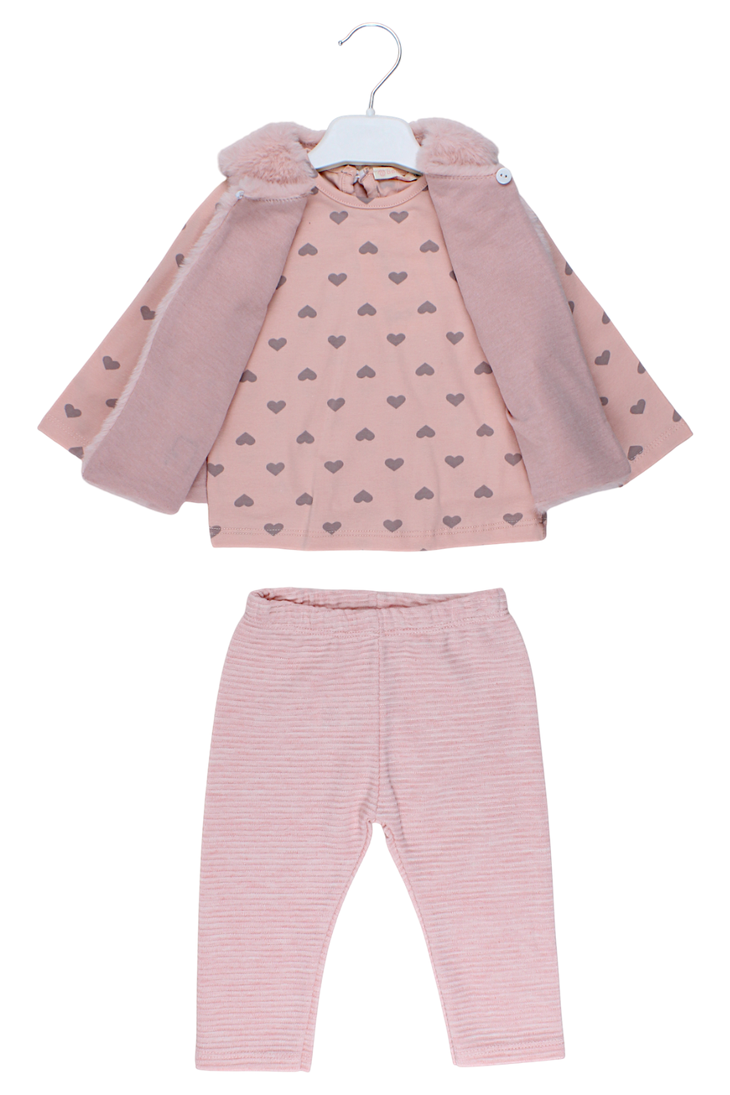 3-teiliges mädchenhaftes rosa Set Baby Rose 7851-11925