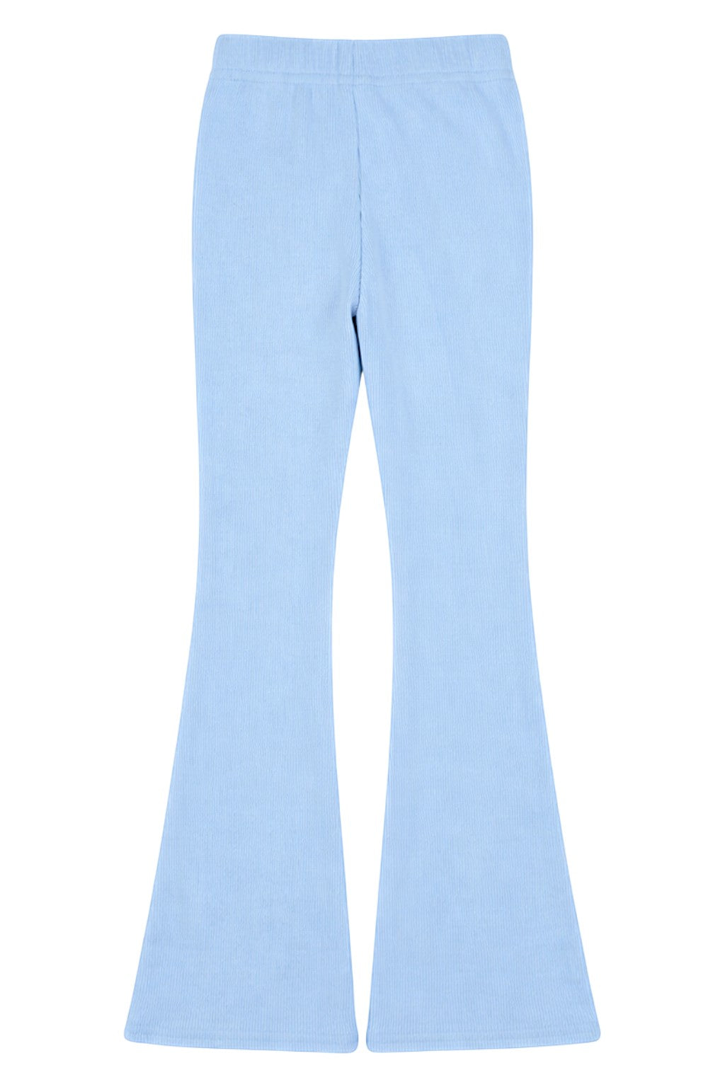 Spodnie dzwony prążek dziewczęce niebieskie Lambda 4350-13326-35