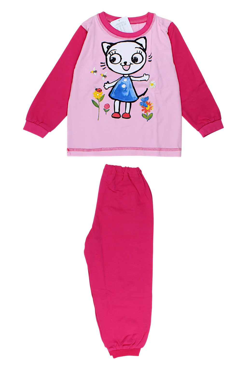 Mädchenpyjama fuchsia Kindermode 8085-221025