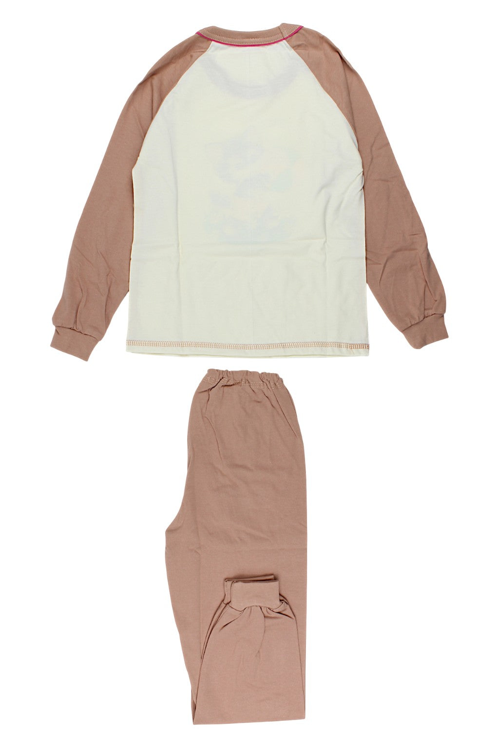 Beiger Mädchenpyjama Sukces 8096-221025