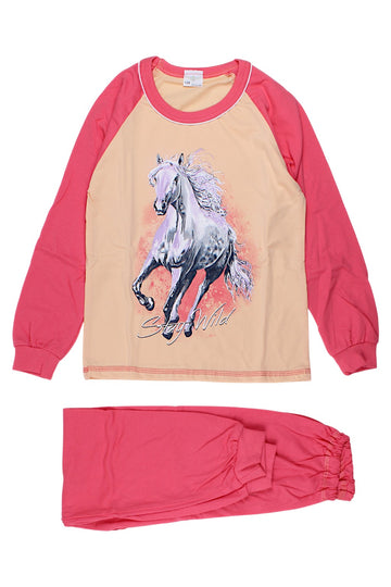 Aprikosenpyjama für Mädchen Sukces 8097-221025