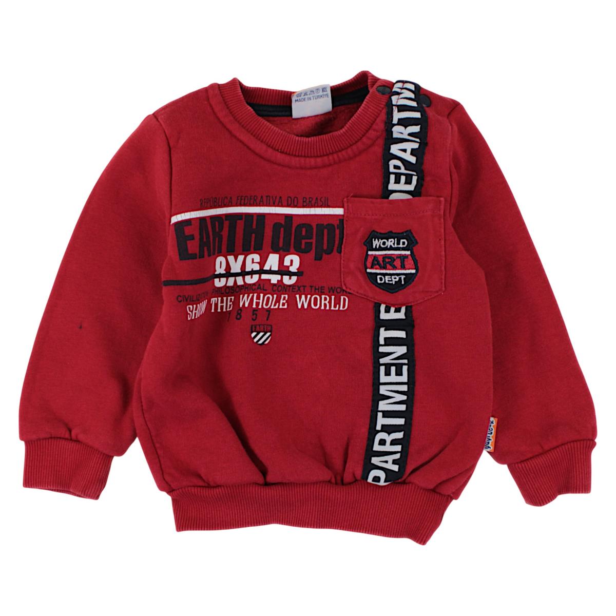 Rotes Sweatshirt für Jungen, gebraucht, Yavrucak 80