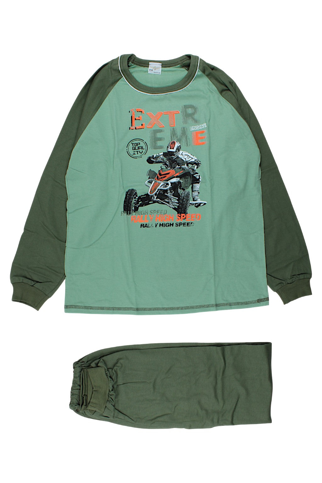 grüner Jungenpyjama Sukces 8106-221025