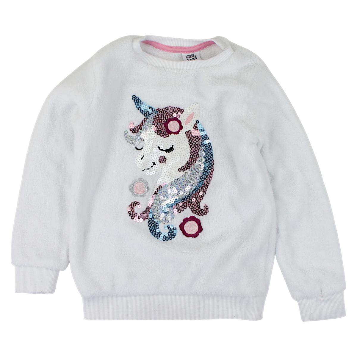 Weißes Sweatshirt für Mädchen, gebraucht Kiki&amp;Koko 81A