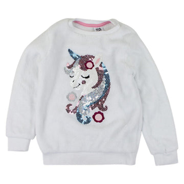Weißes Sweatshirt für Mädchen, gebraucht Kiki&amp;Koko 81A