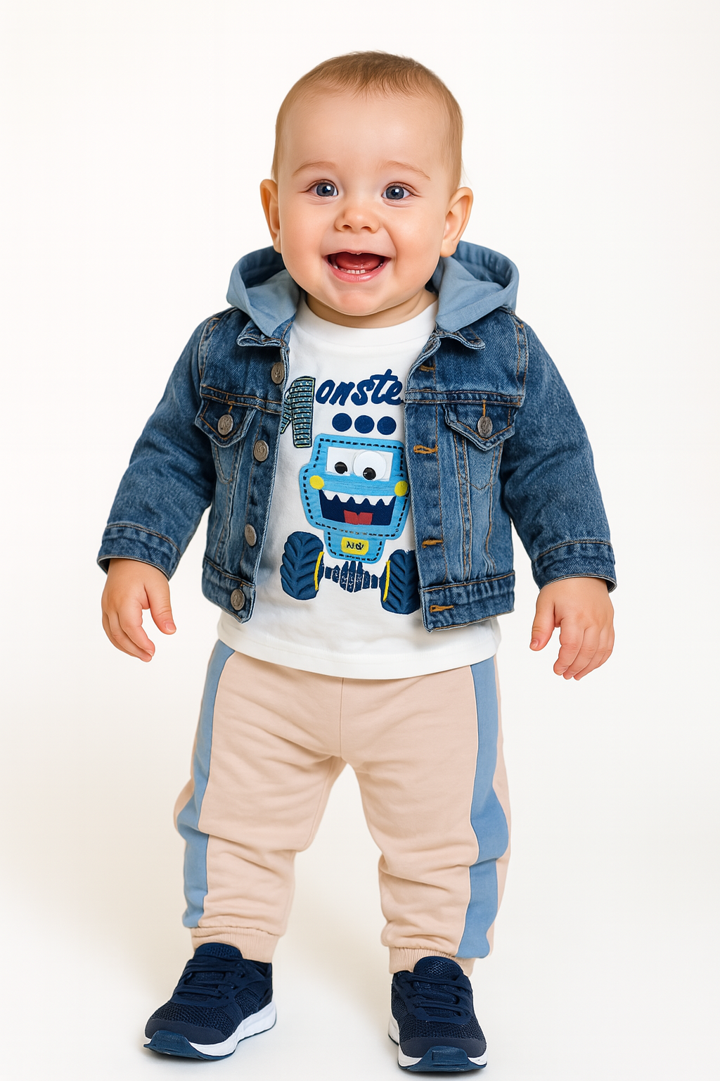 Murat Baby Jungen Jackenset, Jeansfarbe 8240-16725-26