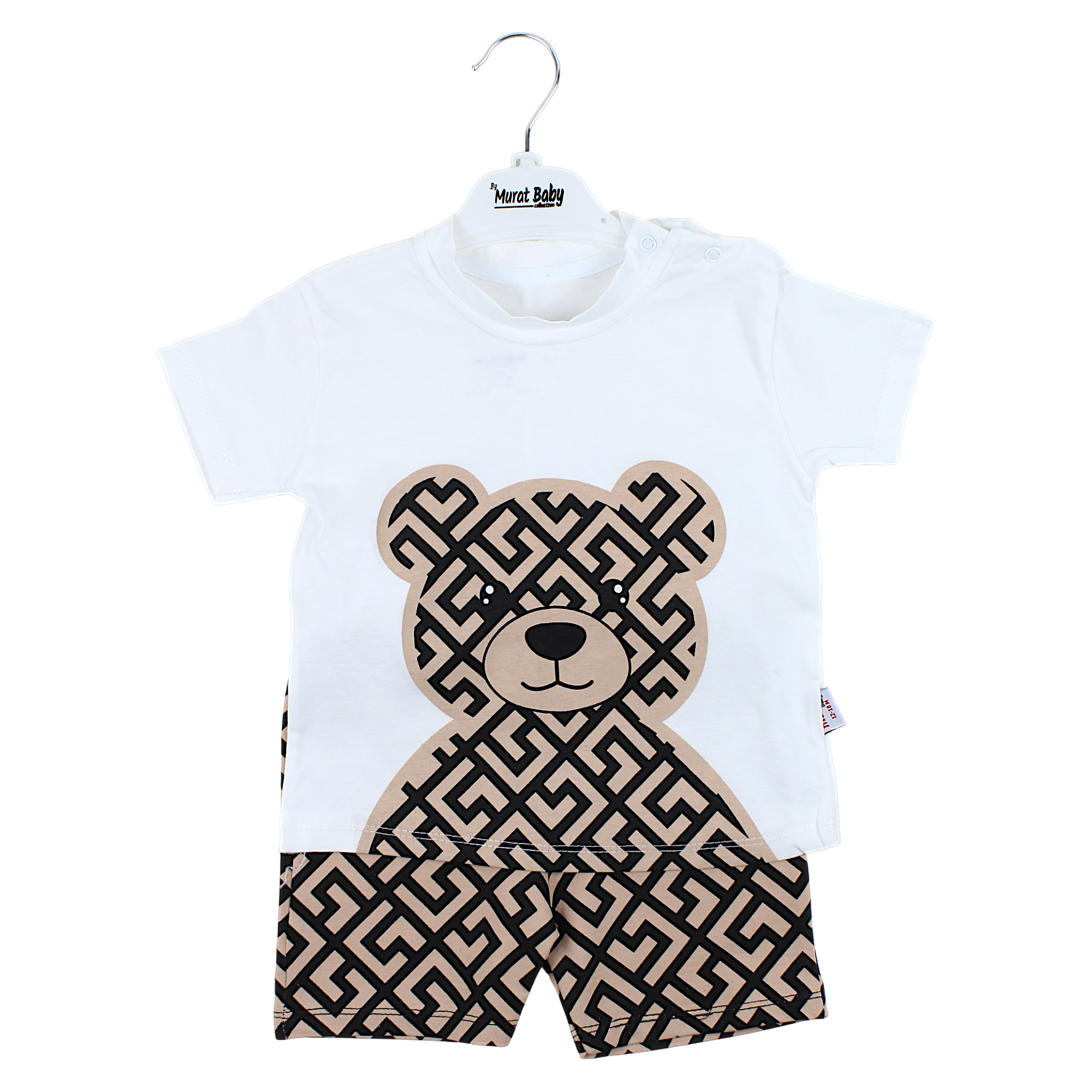 Beiges Teddybär-Set für Jungen Murat Baby 9519-15425-1