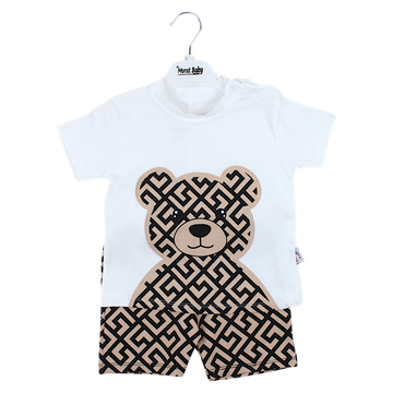 Beiges Teddybär-Set für Jungen Murat Baby 9519-15425-1