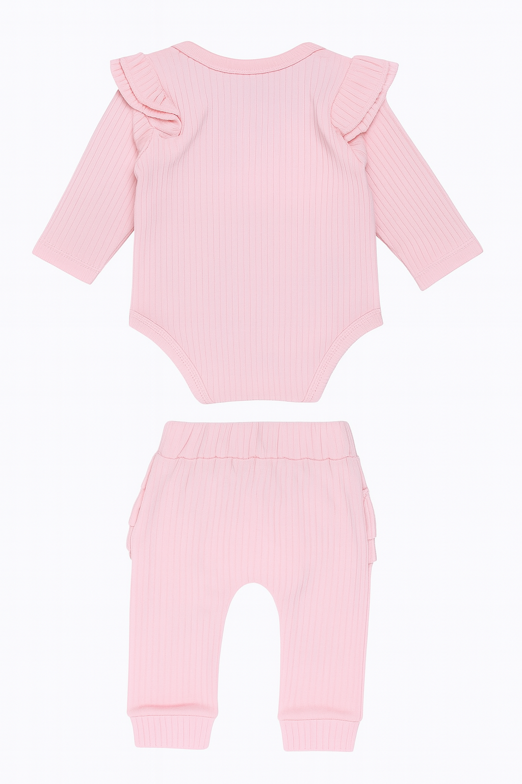 Set mit Rüschenstirnband, mädchenhaft rosa, Murat Baby 9560-16725