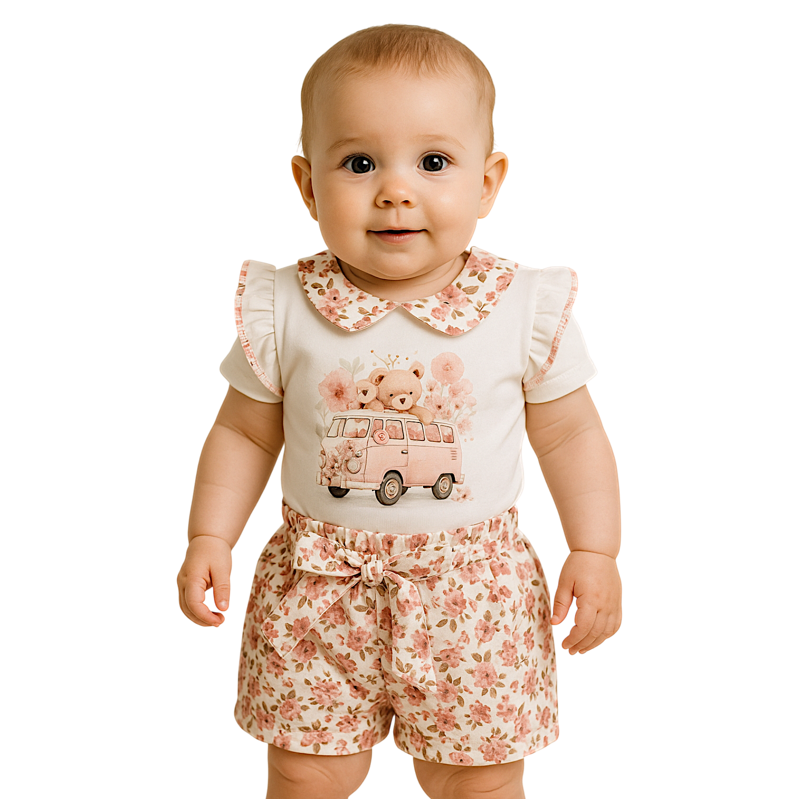 Murat Baby Pink Body und Shorts Set 9607-30525-40