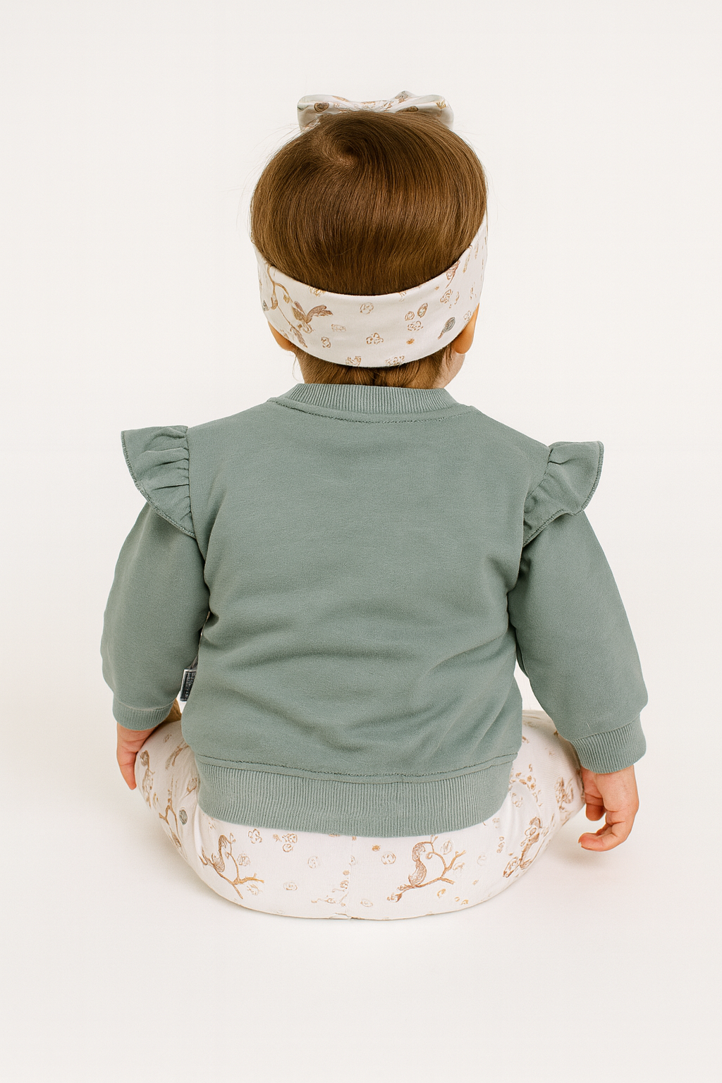 Murat Baby 9675-31725 3-teiliges Mädchen-Set in Salbeigrün