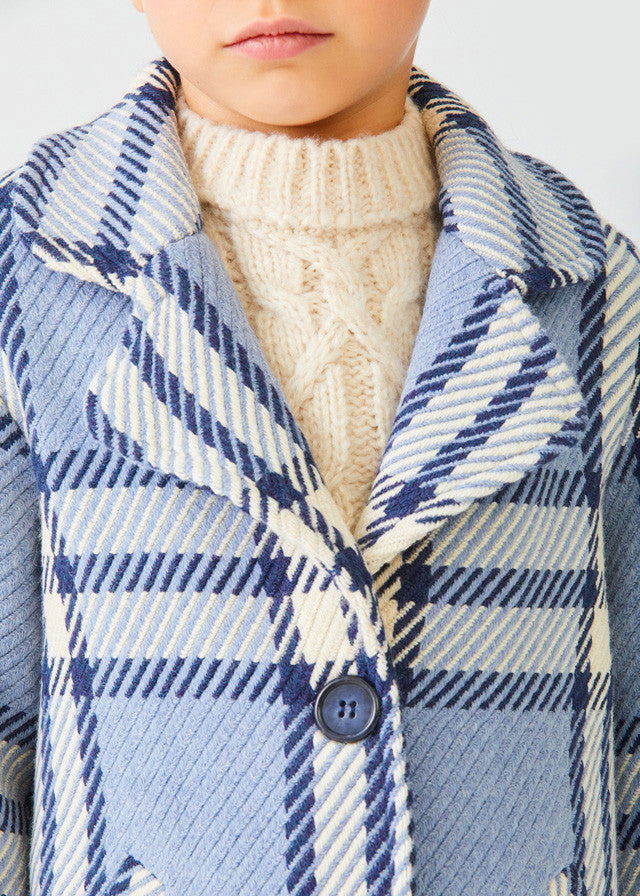 Abel & Lula Płaszcz w kratę dziewczynka 5828-43 Niebieski -  - #tag1# - #tag2# - #tag3# - #tag4#