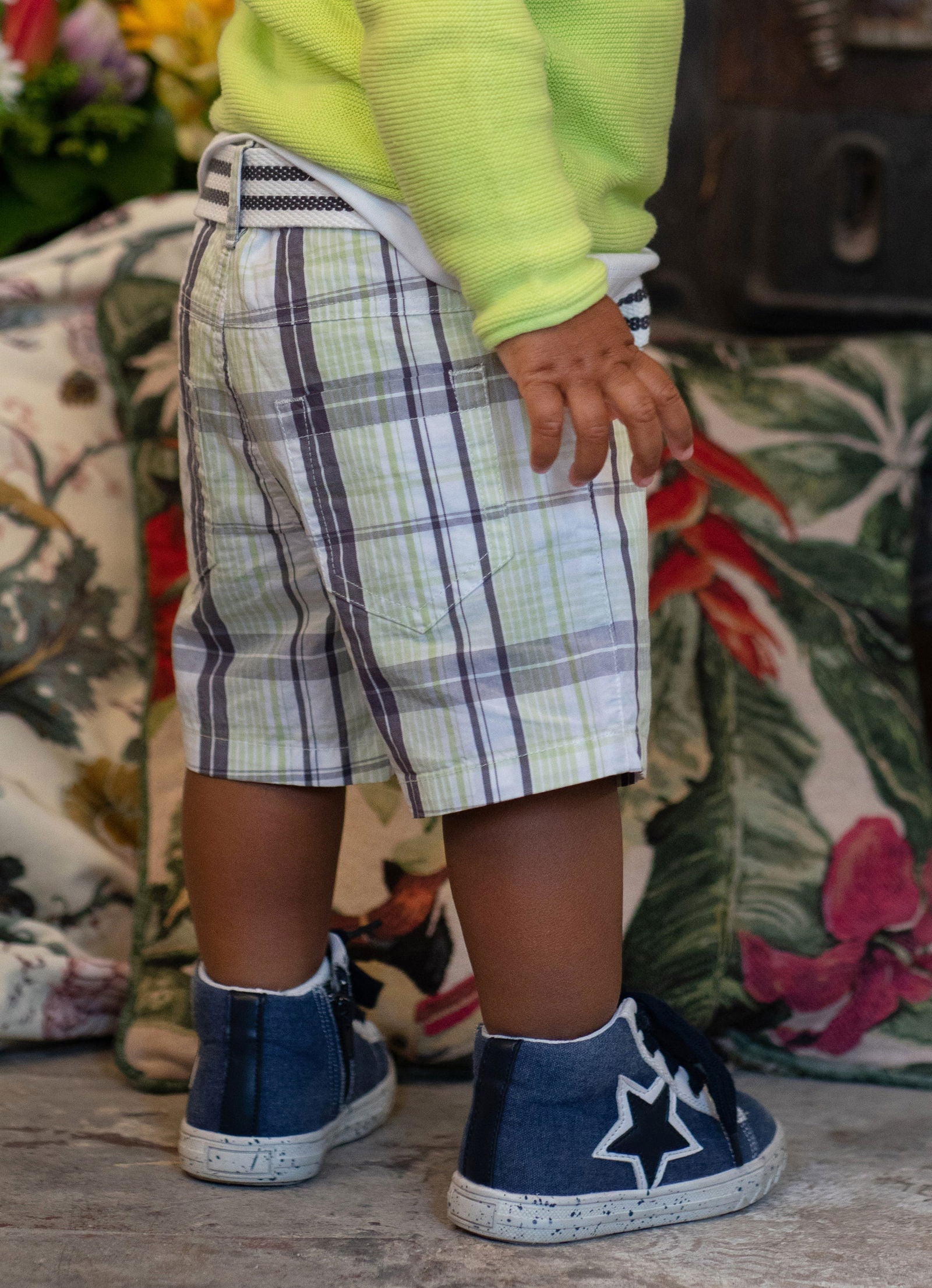 Birba&Trybeyound 61028-00-92Z Szorty w kratę kolor limonka -  - #tag1# - #tag2# - #tag3# - #tag4#