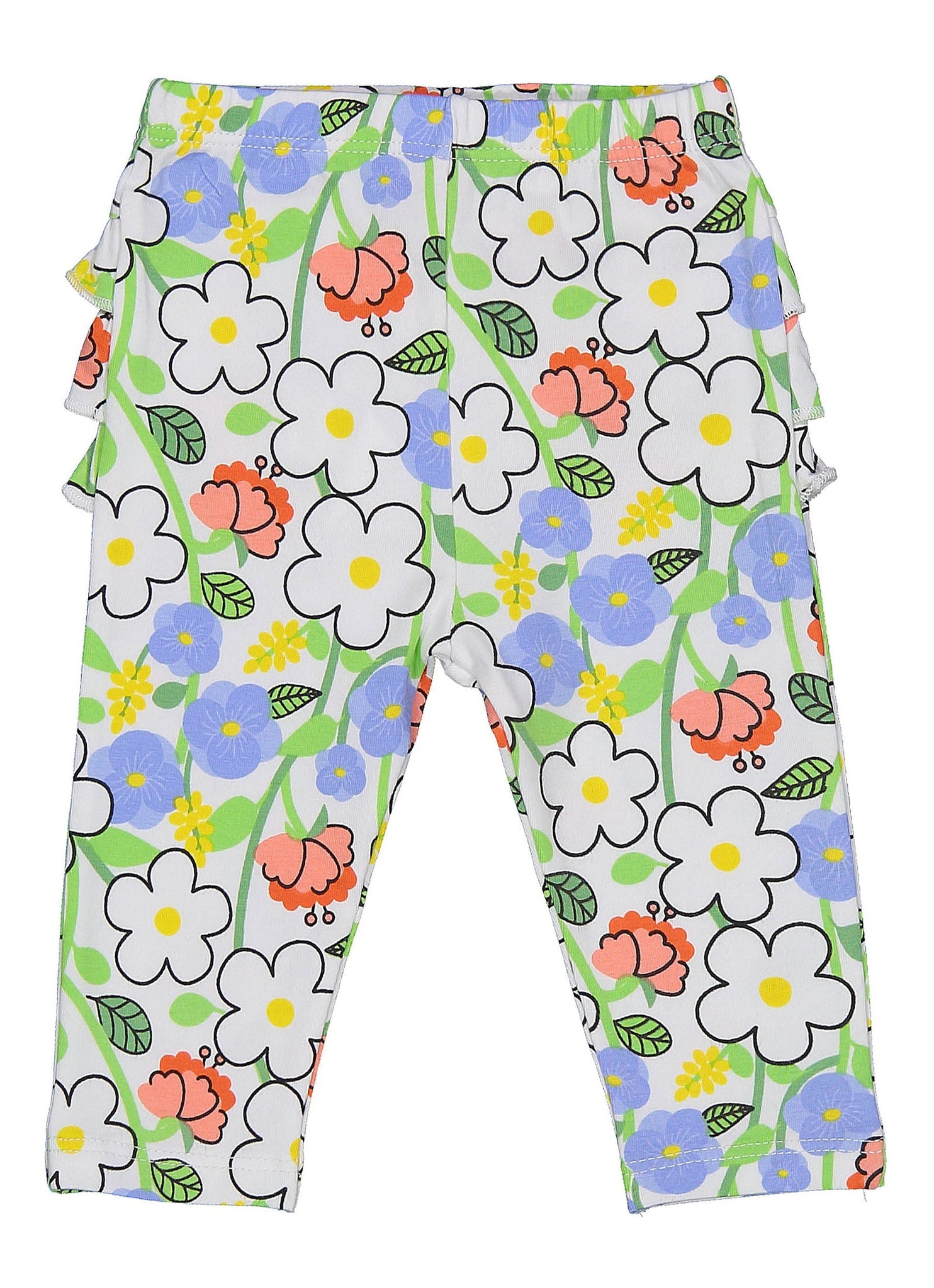 Birba&Trybeyound 62013-00-93Z Legginsy w kwiaty kolor biały -  - #tag1# - #tag2# - #tag3# - #tag4#