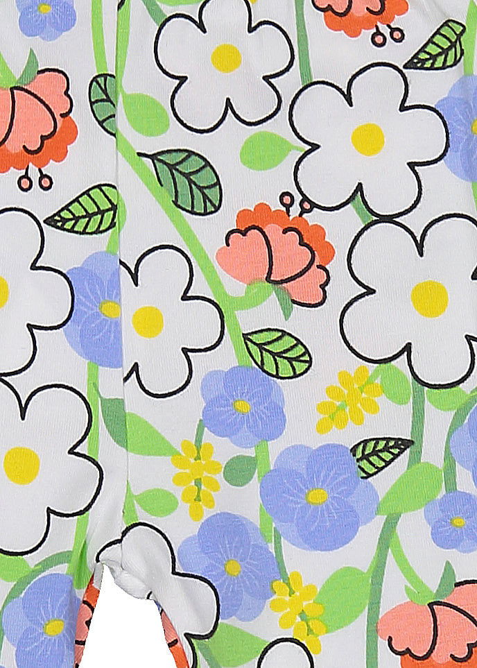 Birba&Trybeyound 62013-00-93Z Legginsy w kwiaty kolor biały -  - #tag1# - #tag2# - #tag3# - #tag4#