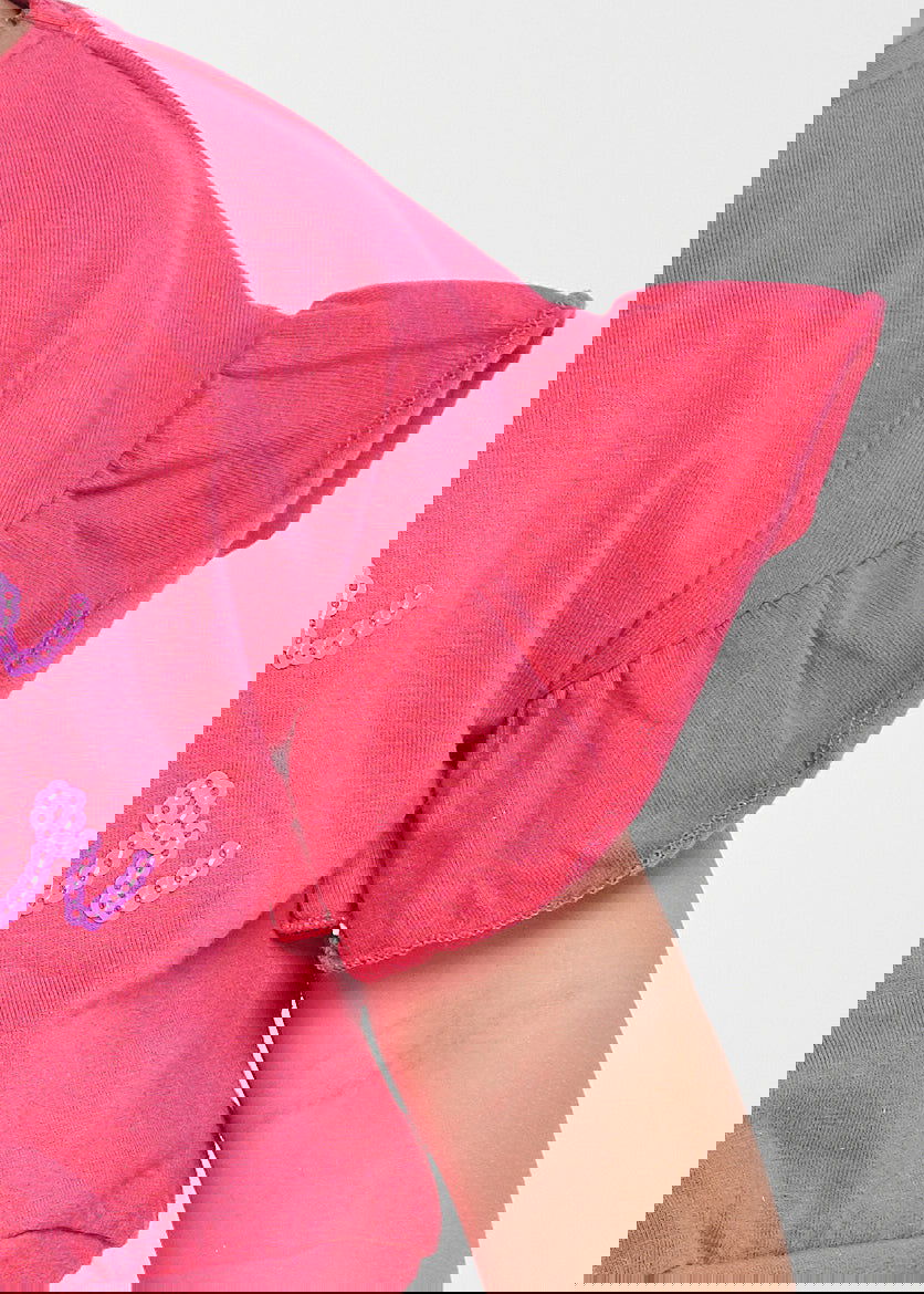 Birba&Trybeyound 64106-00-51E Bluzka krótki rękaw kolor fuksja -  - #tag1# - #tag2# - #tag3# - #tag4#