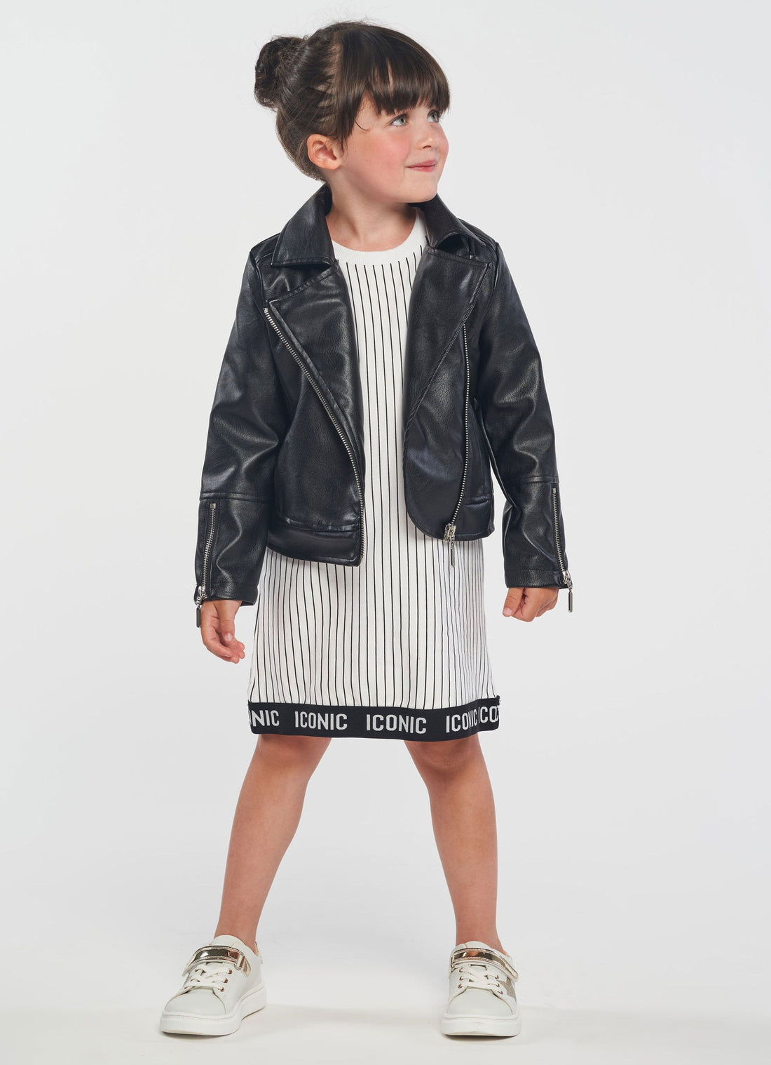 Birba&Trybeyound 65584-00-90Z Sukienka w paski kolor biały/czarny -  - #tag1# - #tag2# - #tag3# - #tag4#