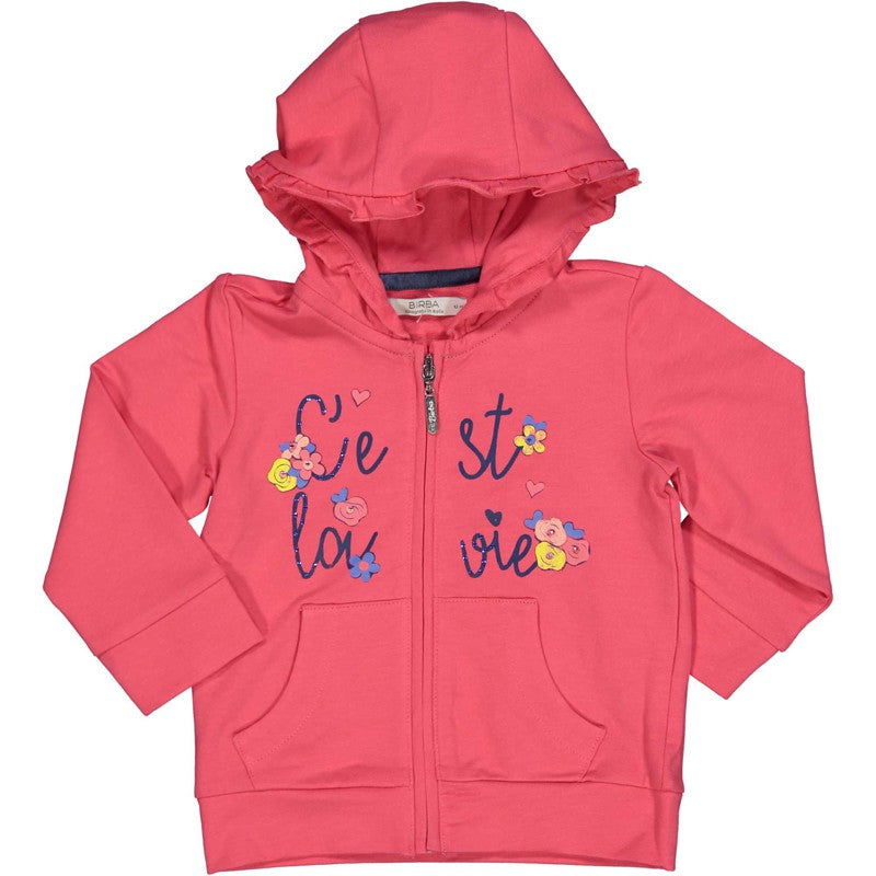 Bluza z kapturem dziewczęca Birba&Trybeyond 26801-50F kolor róż -  - #tag1# - #tag2# - #tag3# - #tag4#