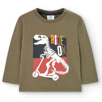 Bluzka Boboli 337069-4647 kolor khaki -  - #tag1# - #tag2# - #tag3# - #tag4#