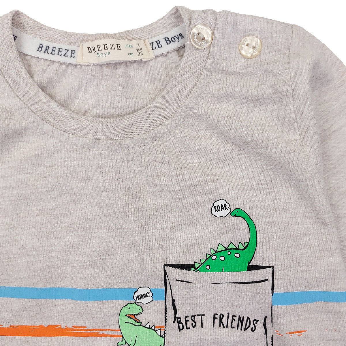 Bluzka Dino chłopak szary 17826-11223  GKMOC -  - #tag1# - #tag2# - #tag3# - #tag4#