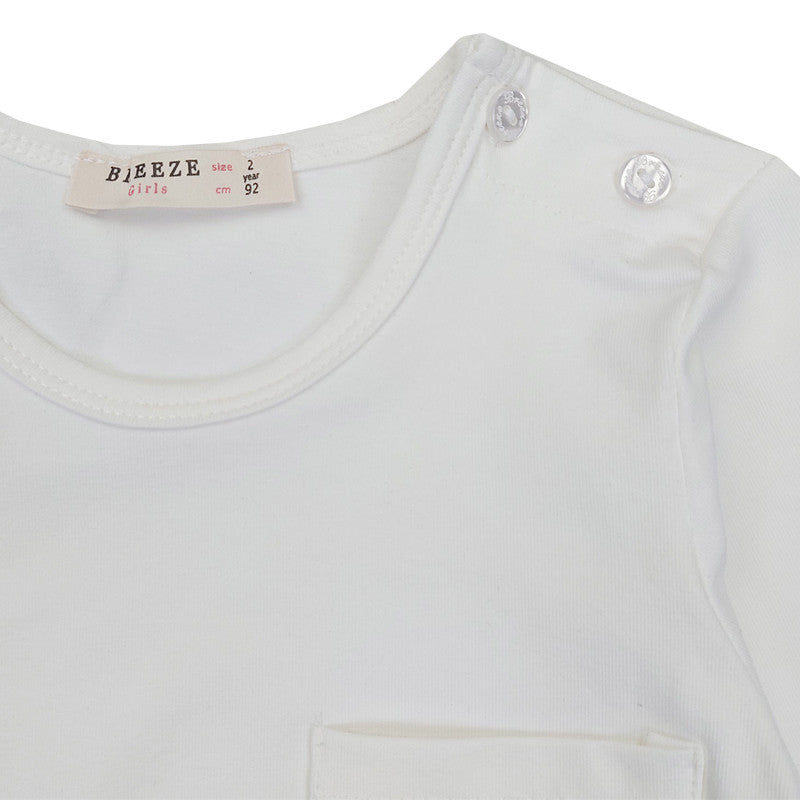 Bluzka Długi Rękaw Słonik dziewczynka krem 19071-71023  GKMOD -  - #tag1# - #tag2# - #tag3# - #tag4#