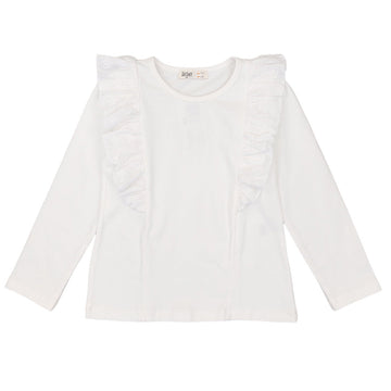 Bluzka Motylek dziewczynka krem 1598-11223  GKMOD -  - #tag1# - #tag2# - #tag3# - #tag4#